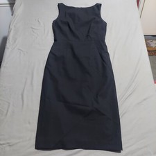 Banana Republic DRESS Womens Size 2 Black Sleeveless Knee Length Stretch 