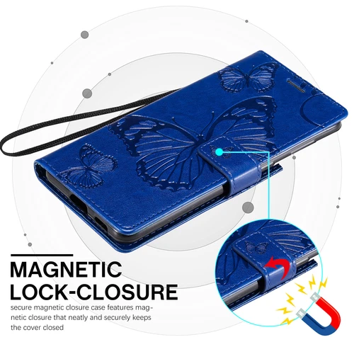 Butterfly Leather Card Wallet Case For Samsung S25 S24 S23 S22 S21 Ultra Plus - Foto 54 di 72