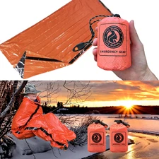 133 SUPPLY 2PK Emergency Sleeping Bags for Survival Sleeping Bag Bivy Sack