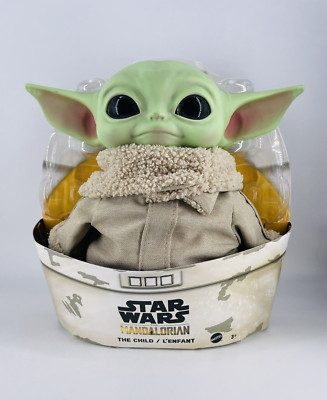 Star Wars Mandalorian The Child 11'' Plush Baby Yoda Doll Grogu Soft Mattel GWD85