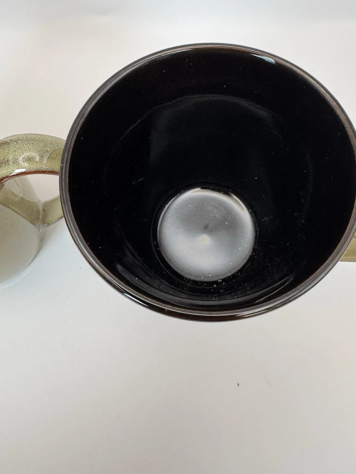 DUAS xícaras de café Pfaltzgraff Everyday TAOS 12 oz canecas caneca bronzeada em excelente estado usado - Imagem 2 de 2