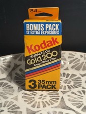 Kodak Kodacolor Gold 200 Color Print 35mm Film Unused 3 Pack Exp 1991