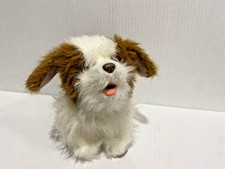 Hasbro FurReal Friends Dog Puppy Brown White Moves Barks Interactive Toy 2010