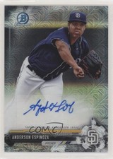 2017 Bowman Chrome Prospect Mega Box Auto Anderson Espinoza #BMA-AE Auto 0w8
