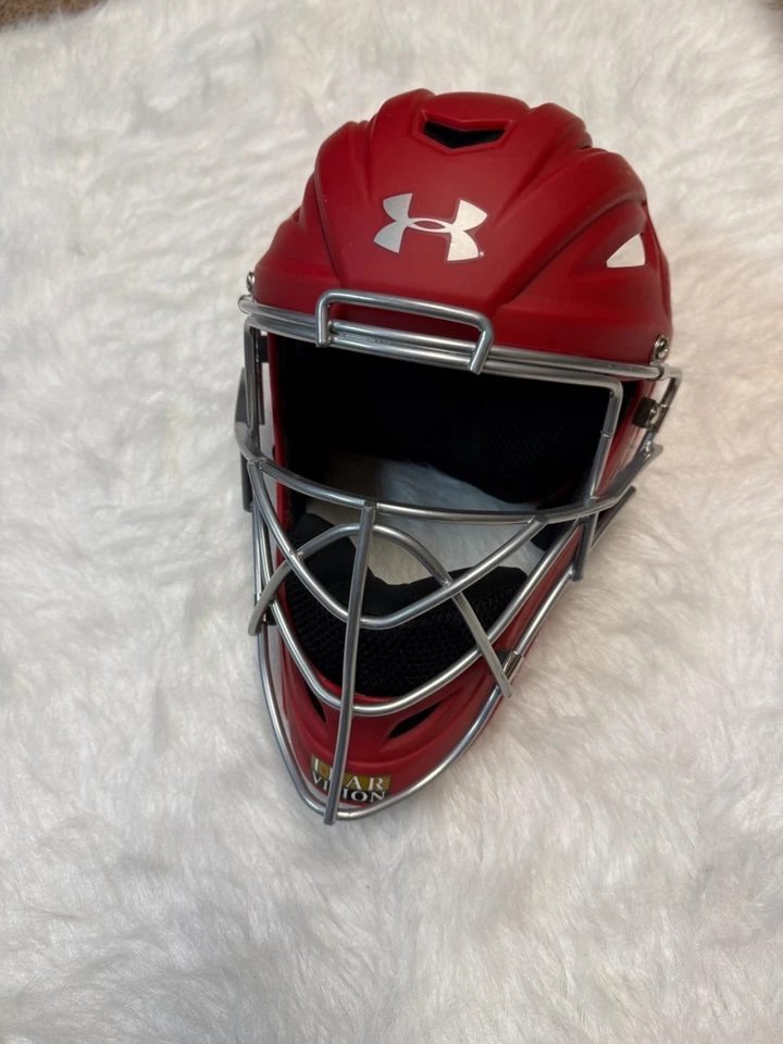 安德玛职业青少年棒球捕手面具尺寸 6 1/4-7 UAHG2-YM — 第 4/4 张图片