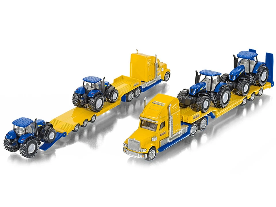 2023 Siku Diecast Tractor Truck Yellow & 2 New Holland T7070 Tractors Blue 1/... - Image 2 of 4