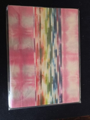 Japanese WASHI  Tissue Paper  20 Colored Mottle/Cloud Dye  Sheets 9''× 12'' 