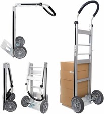 Aluminum Foldable Utility Shopping Cart with Wheels and Removable Bag