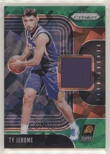 2019-20 Panini Prizm Sensational Swatches Jersey Green Ice 47/56 Ty Jerome 2r7