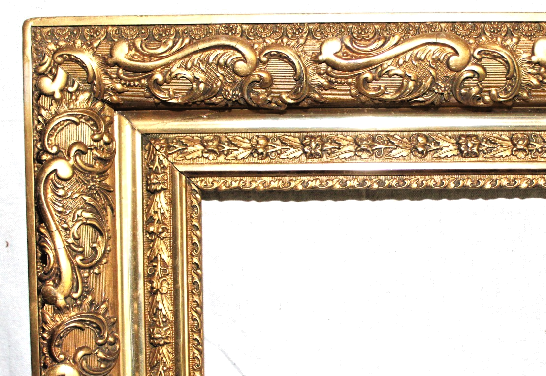 ANTIQUE FITS 16 X 20 FRENCH PICTURE FRAME WOOD ORNATE BAROQUE