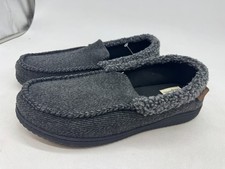 Dearfoams Slip On Men's Black Memory Foam Comfy Slipper - X-Large 13-14 