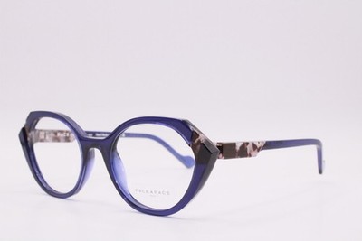 NEW FACE A FACE WITTY 1 COL 008 BLUE BROWN MARBLE AUTHENTIC EYEGLASSES 50-20