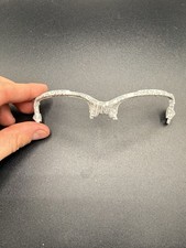 Giacca da corsa Oakley bianco lucido nero testo fantasma telaio anteriore 