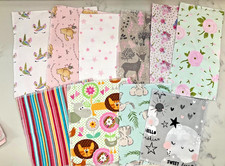 20 Assorted Cloth Wipes Baby Wipes 2 Ply Reusable Cloths Cleaning Cloths