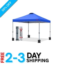 Modern Blue Pop-Up Canopy Tent with Quick Setup - Perfect for Outdoor Events