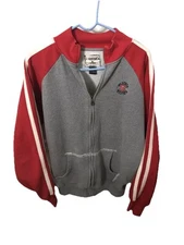 Vintg  Authentic J.America Mens Sz-L NC State Wolfpack Long Sleeve Track Jacket