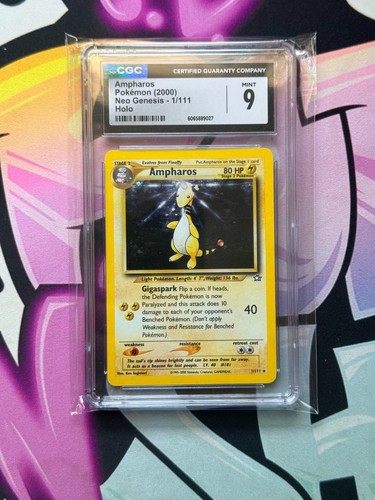 Ampharos (Unlimited) graded CGC 9 for sale on eBay