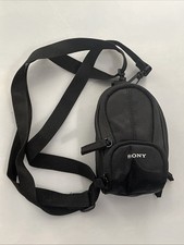 Sony LCS-CSU Camera Case Soft Multi Compartment Carrying Case Black VERY GOOD