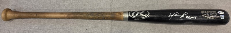 2006 David Ortiz Big Papi Signed Auto Game Used GU Rawlings Bat PSA LOA 500 HR