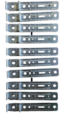 100x Window Fixing Brackets Steel Frame Clips Lugs Mounting Anchors ...