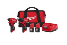 Milwaukee M12 12V 3494-22 Subcompact 2-Tool C...