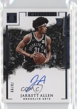 2017-18 Panini Impeccable Rookie Auto 70/99 Jarrett Allen #113 Auto 1o52