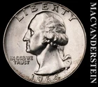 1964-D Washington Quarter - Choice Gem Brilliant Unc+++  Lustrous  #L1684
