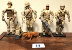 GI Joe ARAH Custom Desert Camo Figure Set LightFoot, Hit & Run, Speaerhead Max