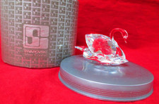 Swarovski Crystal Swan Figure W/ Box ART#7633NR06300