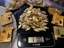 Microwave Gold Chips Scrap for Gold Recovery 16 Oz Approx 135 Chips