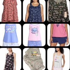 Joyspun, Disney Stitch, US POLO ASSN Women’s Tank & Shorts PJ set S - 3XL, New