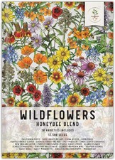 Honey Bee Blend Wildflowers Bulk 1 Ounce 12,500+ Heirloom Seeds 191.84 per gallon