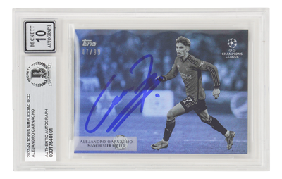 Alejandro Garnacho Signed 2023-24 Topps Simplicidad UCC /99 - BGS