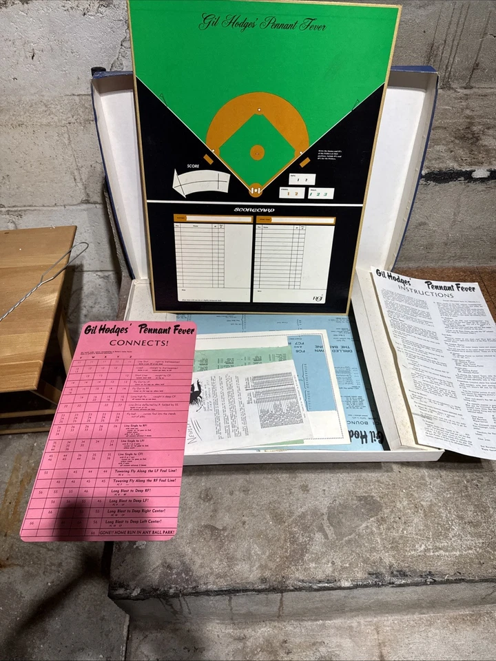 Vintage 1970 Gil Hodges Board Game Pennant Fever Edition - Image 2 of 2