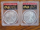 2020,2021 PCGS MS70 SILVER EAGLE TYPE 1 FIRST STRIKE, 1 OF 1000. CLEVELAND