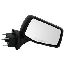 TRQ Passenger Side Power Heated Manual Folding Mirror Textured Black Compatib...