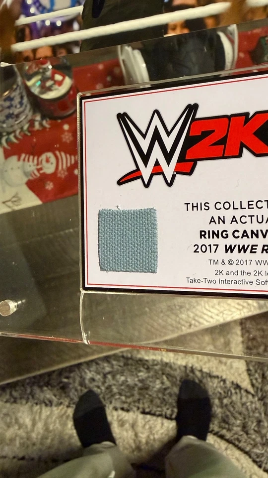 WWE 2K18 Royal Rumble 2017 Anillo Mat John Cena Autografiado Placa Conmemorativa Foto 3 de 4