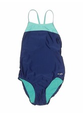 Speedo Women's Colorblock Flyback One Piece Swimsuit Size 6/32 MSRP 60