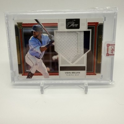 2022 Panini Three and Two Vidal Brujan Rookie Jerseys Gold #/35 #RJ-VB