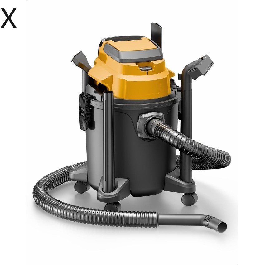 Cordless Shop Vacuum Wet/Dry, for DeWalt 20V Max Battery, 5.2-Gallon  X