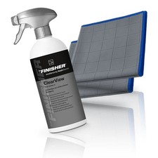 Auto Glasreiniger Set THE FINISHER ClearView Scheibenreiniger Mikrofasertuch