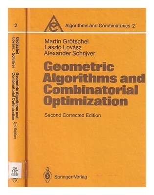 GR�TSCHEL, MARTIN. SCHRIJVER, A. LOV�SZ, L�SZL� Geometric algorithms and combina