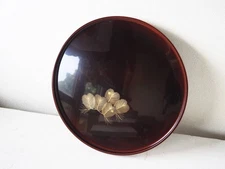 Echizen lacquerware Matsukaze Round Tray Tea Ceremony Utensils Made in Japan