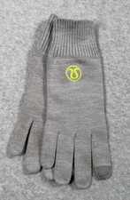 Lululemon Revelation Knit Gloves M/L Womens Gray Merino Wool Blend Tech NWOT