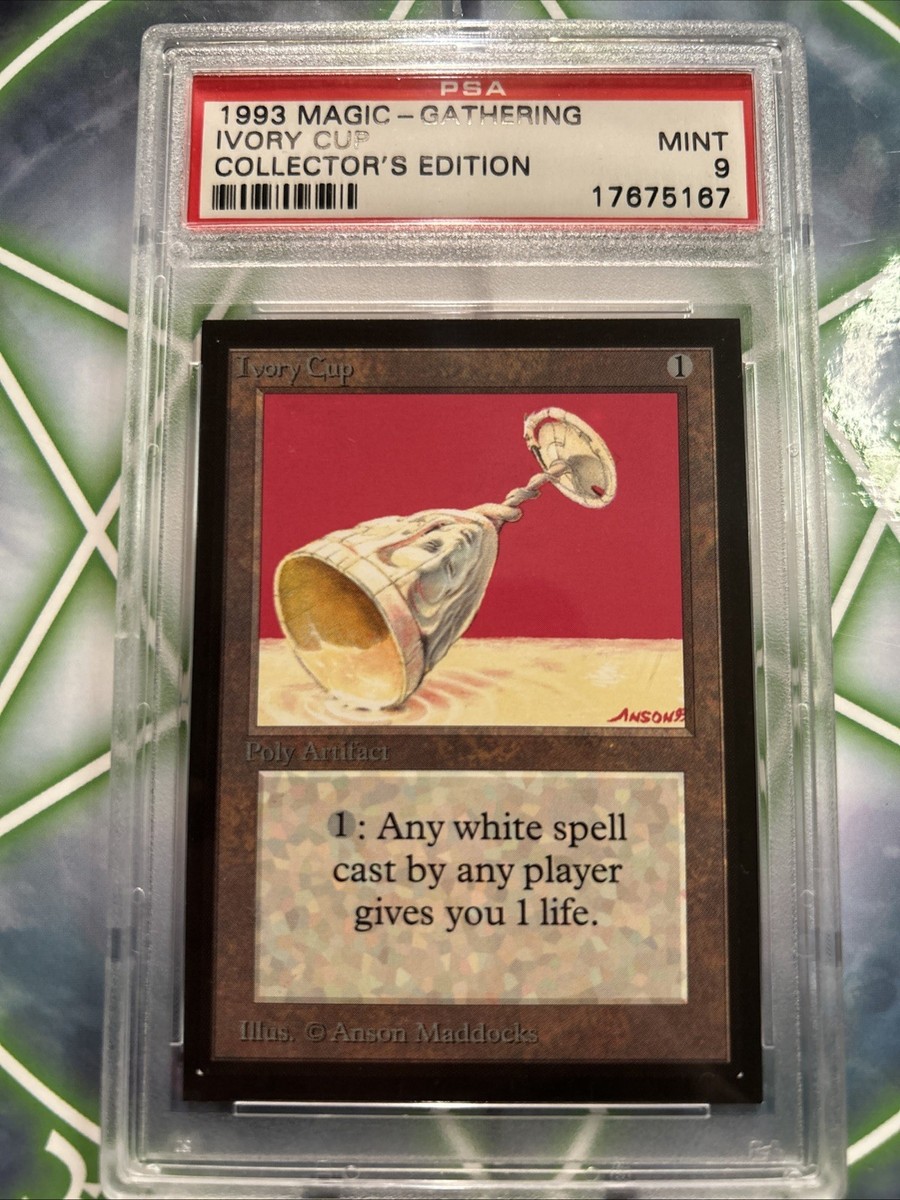 MTG: IVORY CUP 🔥PSA 9 MINT🔥COLLECTORS EDITION-1993 UNCOMMON | eBay