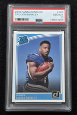 2018 SAQUON BARKLEY Panini RATED ROOKIE Donruss Card-GIANTS-EAGLES-PSA 10. rookie card picture
