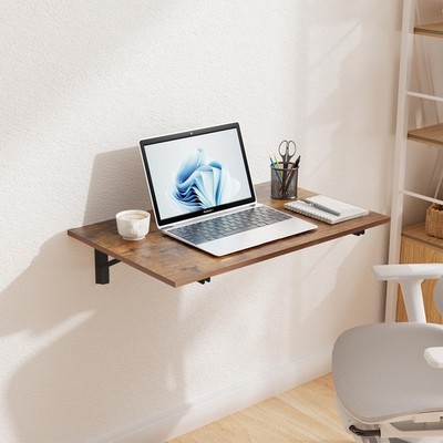 Wall Mounted Folding Table Floating Desk for Dining, Laundry Room, Office, Fo...