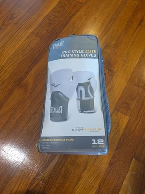 Everlast Boxing Pro Style Elite Gloves Sparring Training 12oz White New in bag