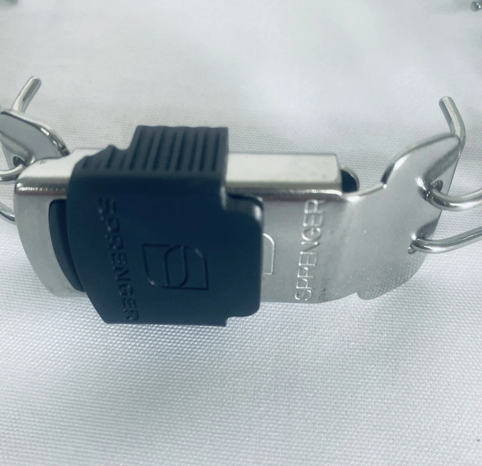 Herm Sprenger Chrome Plated Steel Training Prong Collar with Quick Release 18” - Image 4 of 4