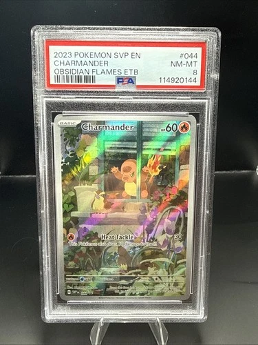 Pokémon Charmander 044 Sv: Scarlet & Violet Promo Cards Promo Holo 2023 PSA 8
